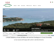 Tablet Screenshot of hotelvaldiola.it